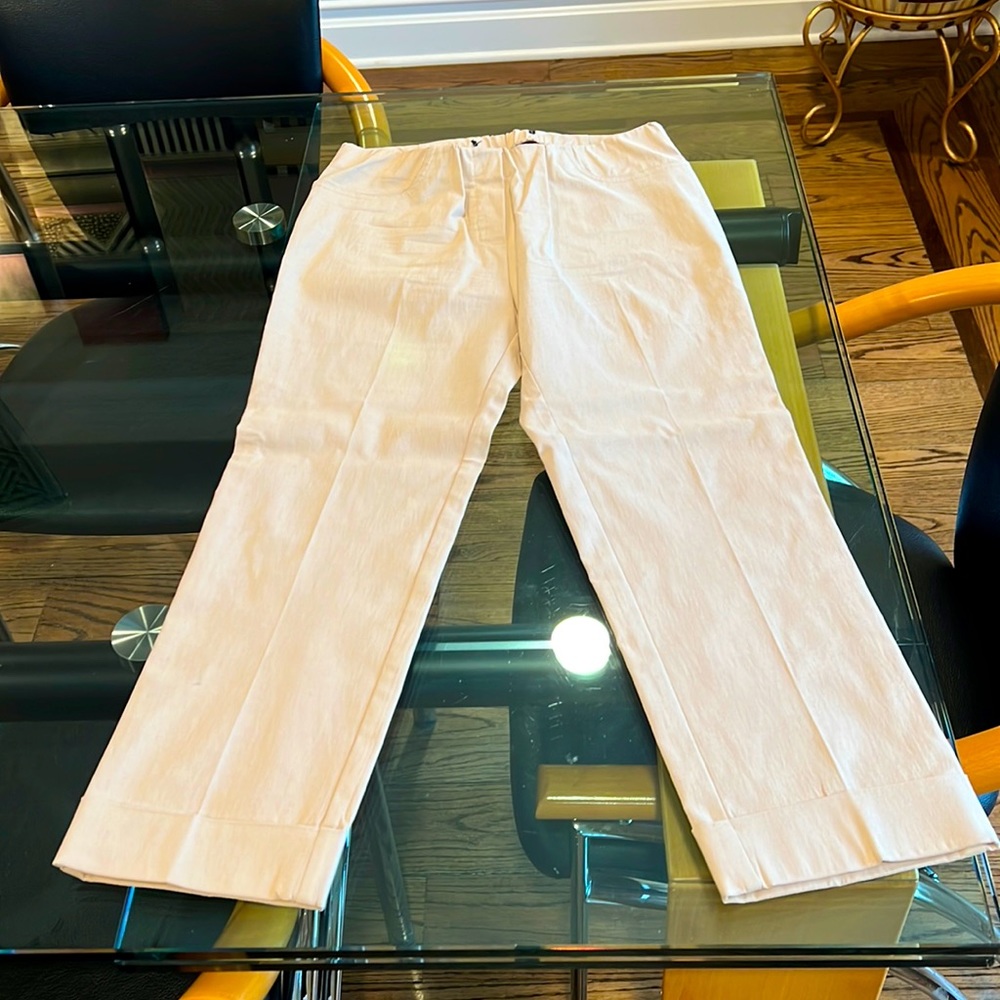 INSIGHT BEIGE STRETCHY CAPRI